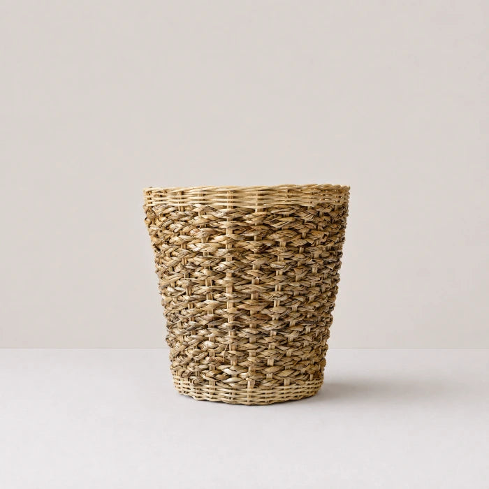 Rustic Charm Rattan Planter Cover